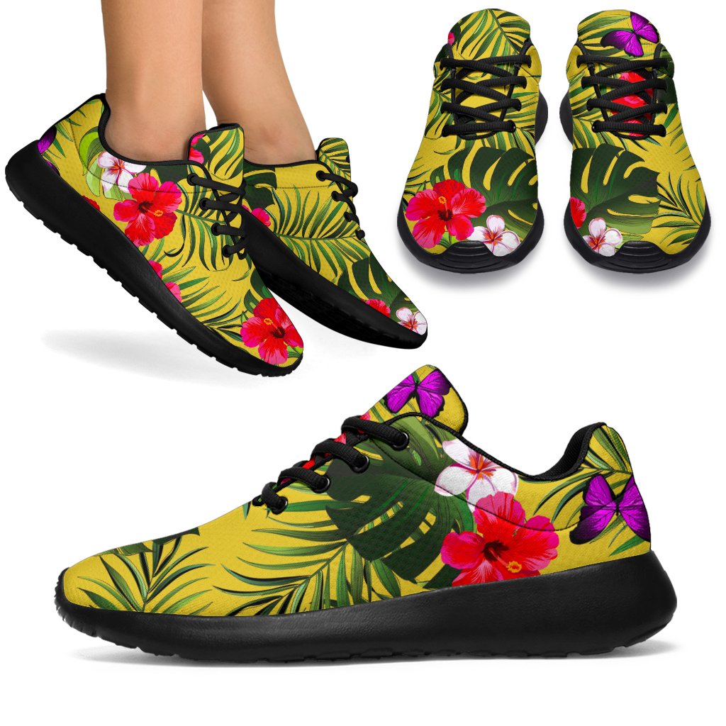 Tropical Exotic Hawaiian Pattern Print Sport Shoes GearFrost