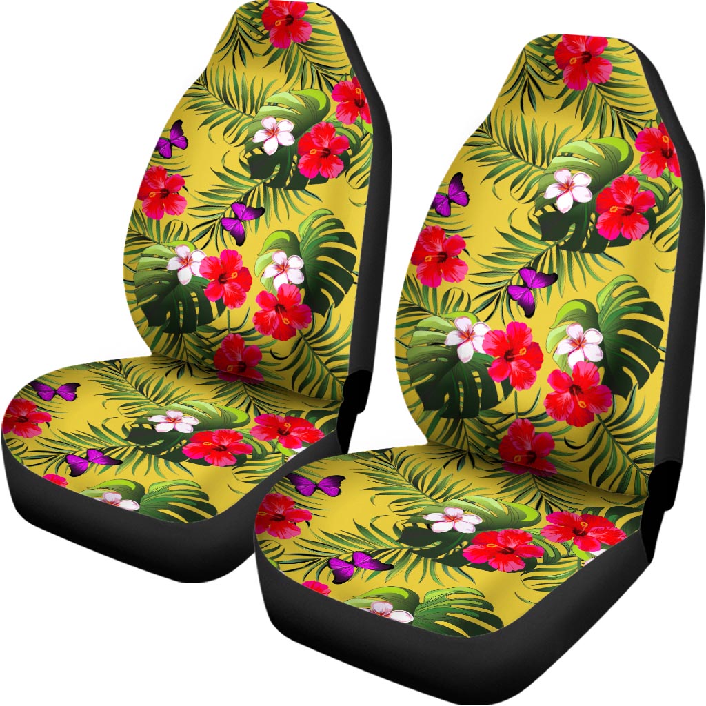 Tropical Exotic Hawaiian Pattern Print Universal Fit Car Seat Covers
