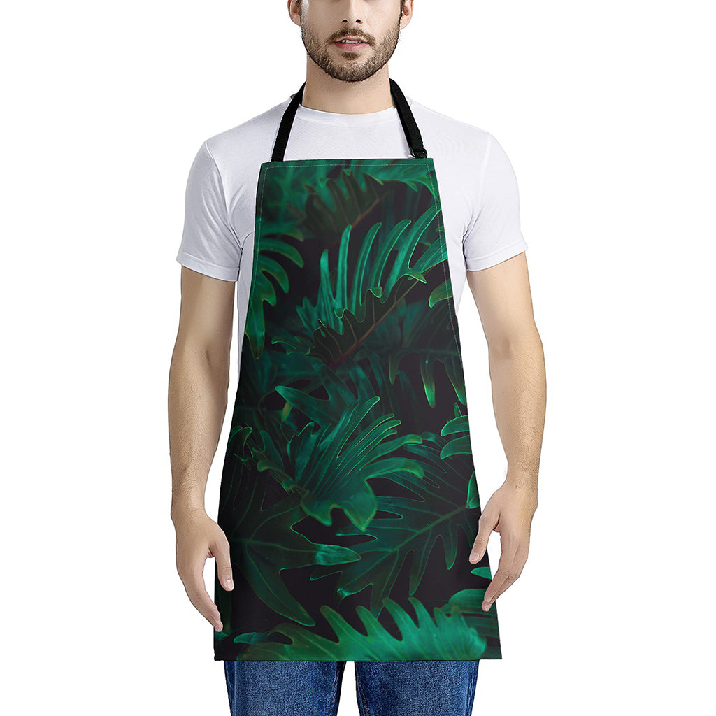 Tropical Fern Leaf Print Apron