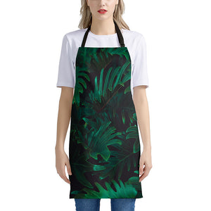 Tropical Fern Leaf Print Apron