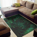 Tropical Fern Leaf Print Floor Mat