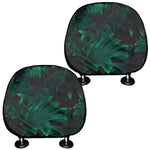 Tropical Fern Leaf Print Car Headrest Covers