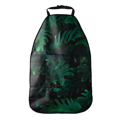 Tropical Fern Leaf Print Car Seat Organizers