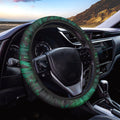 Tropical Fern Leaf Print Car Steering Wheel Cover