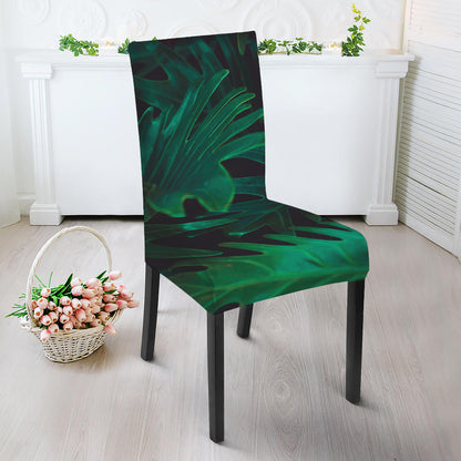 Tropical Fern Leaf Print Dining Chair Slipcover
