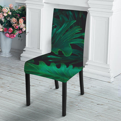 Tropical Fern Leaf Print Dining Chair Slipcover
