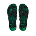 Tropical Fern Leaf Print Flip Flops
