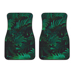 Tropical Fern Leaf Print Front Car Floor Mats