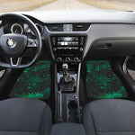 Tropical Fern Leaf Print Front Car Floor Mats