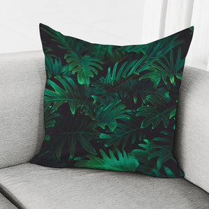 Tropical Fern Leaf Print Pillow Cover