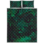 Tropical Fern Leaf Print Quilt Bed Set
