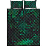 Tropical Fern Leaf Print Quilt Bed Set