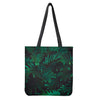 Tropical Fern Leaf Print Tote Bag