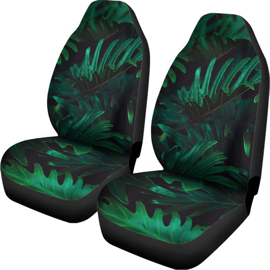 Tropical Fern Leaf Print Universal Fit Car Seat Covers
