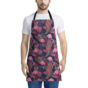 Tropical Flamingo Aloha Pattern Print Apron