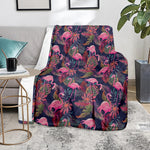 Tropical Flamingo Aloha Pattern Print Blanket