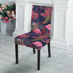 Tropical Flamingo Aloha Pattern Print Dining Chair Slipcover