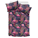 Tropical Flamingo Aloha Pattern Print Duvet Cover Bedding Set