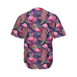 Tropical Flamingo Aloha Pattern Print Men's Baseball Jersey