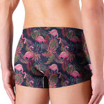 Tropical Flamingo Aloha Pattern Print Men's Boxer Briefs