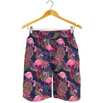 Tropical Flamingo Aloha Pattern Print Men's Shorts