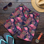 Tropical Flamingo Aloha Pattern Print Men's Shorts