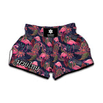 Tropical Flamingo Aloha Pattern Print Muay Thai Boxing Shorts