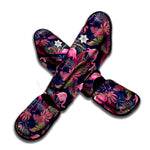 Tropical Flamingo Aloha Pattern Print Muay Thai Shin Guard