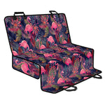 Tropical Flamingo Aloha Pattern Print Pet Car Back Seat Cover