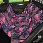Tropical Flamingo Aloha Pattern Print Pet Car Back Seat Cover