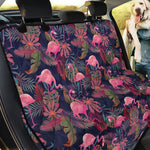 Tropical Flamingo Aloha Pattern Print Pet Car Back Seat Cover