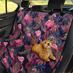 Tropical Flamingo Aloha Pattern Print Pet Car Back Seat Cover