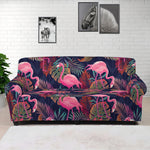 Tropical Flamingo Aloha Pattern Print Sofa Cover