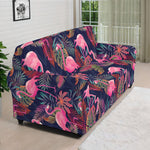 Tropical Flamingo Aloha Pattern Print Sofa Cover