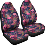 Tropical Flamingo Aloha Pattern Print Universal Fit Car Seat Covers