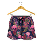 Tropical Flamingo Aloha Pattern Print Women's Shorts