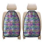 Tropical Flamingo And Hibiscus Print Car Seat Organizers