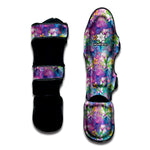 Tropical Flamingo And Hibiscus Print Muay Thai Shin Guard