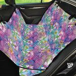 Tropical Flamingo And Hibiscus Print Pet Car Back Seat Cover