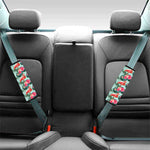 Tropical Floral Flamingo Pattern Print Car Seat Belt Covers