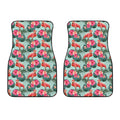 Tropical Floral Flamingo Pattern Print Front Car Floor Mats