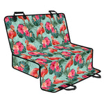 Tropical Floral Flamingo Pattern Print Pet Car Back Seat Cover