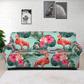 Tropical Floral Flamingo Pattern Print Sofa Cover