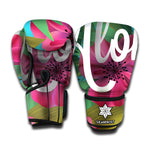Tropical Flower Aloha Print Boxing Gloves
