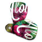 Tropical Flower Aloha Print Boxing Gloves