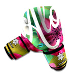 Tropical Flower Aloha Print Boxing Gloves