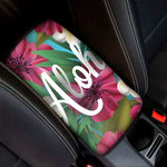 Tropical Flower Aloha Print Car Center Console Cover