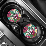 Tropical Flower Aloha Print Car Coasters