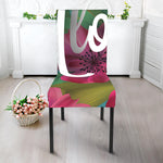 Tropical Flower Aloha Print Dining Chair Slipcover