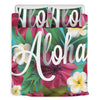 Tropical Flower Aloha Print Duvet Cover Bedding Set